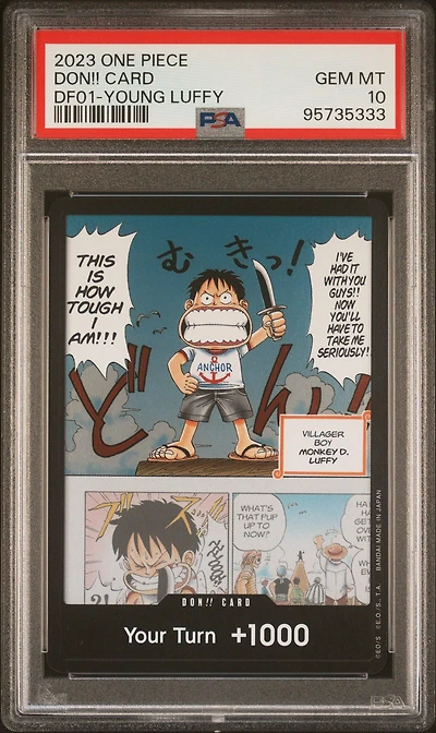 2023 One Piece Goods-devil Fruits Collection Vol.1  Don!! Card Young Luffy PSA 10