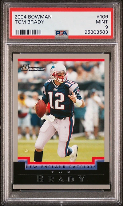 2004 Bowman 106 Tom Brady PSA 9