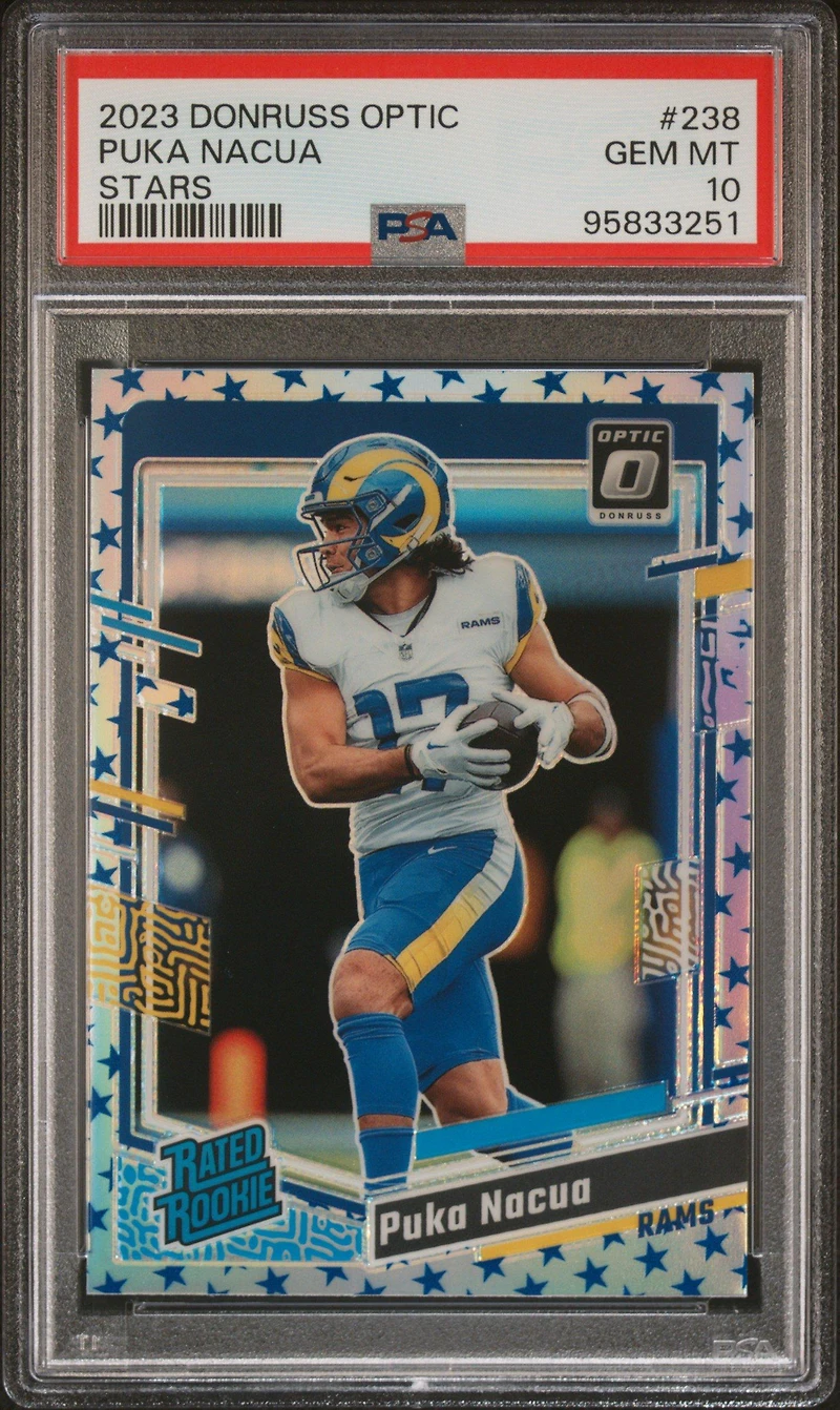 2023 Panini Donruss Optic 238 Puka Nacua Stars PSA 10
