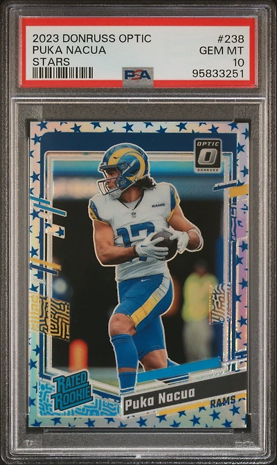2023 Panini Donruss Optic 238 Puka Nacua Stars PSA 10