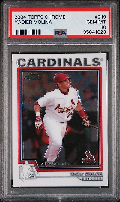 2004 Topps Chrome 219 Yadier Molina PSA 10