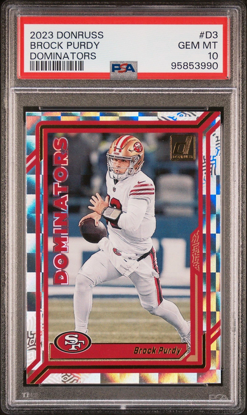 2023 Panini Donruss Dominators D3 Brock Purdy PSA 10