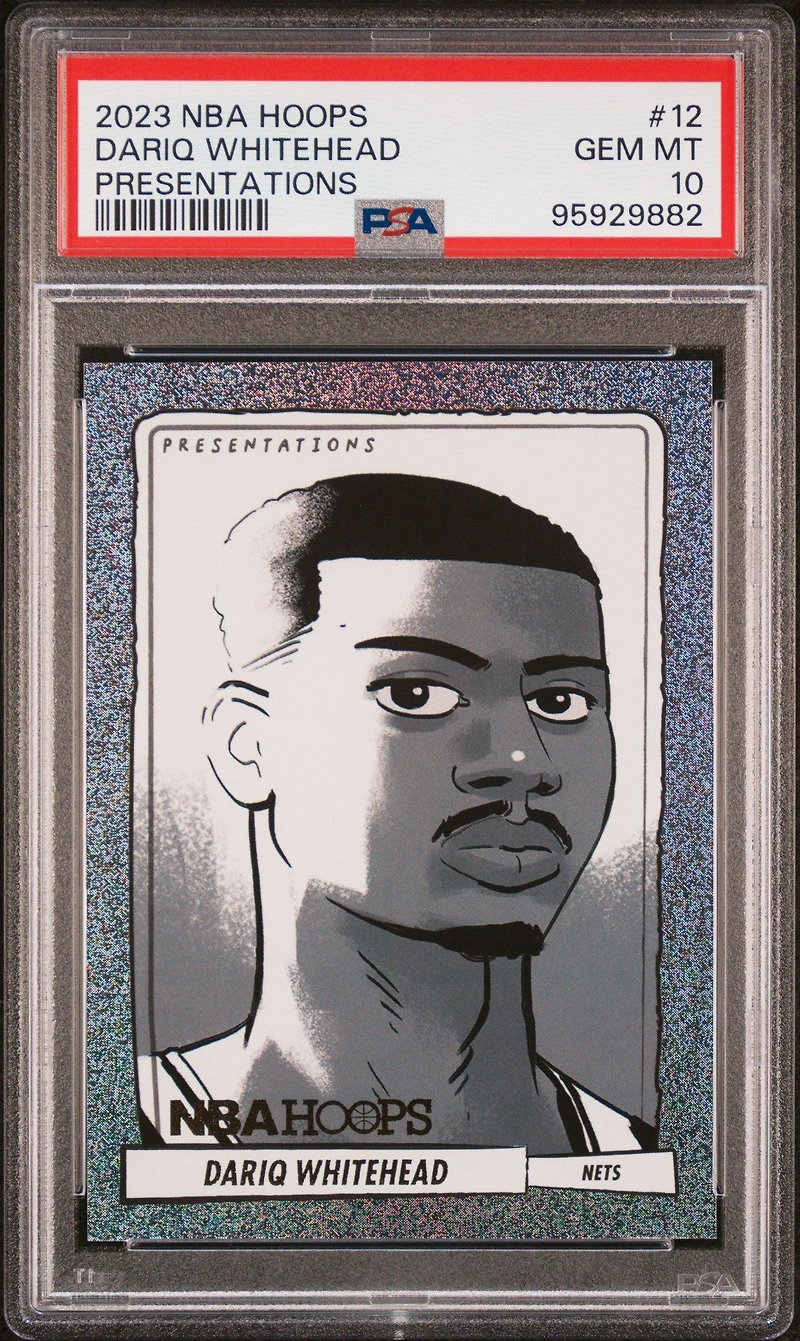 2023 Panini Nba Hoops Presentations 12 Dariq Whitehead PSA 10
