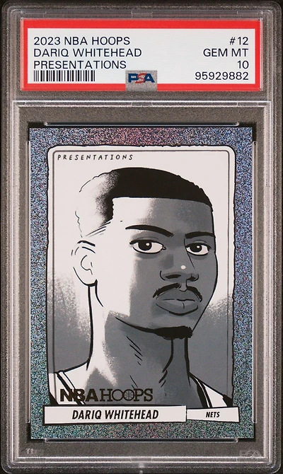 2023 Panini Nba Hoops Presentations 12 Dariq Whitehead PSA 10