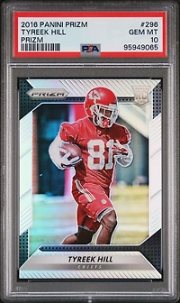 2016 Panini Prizm 296 Tyreek Hill Prizm PSA 10
