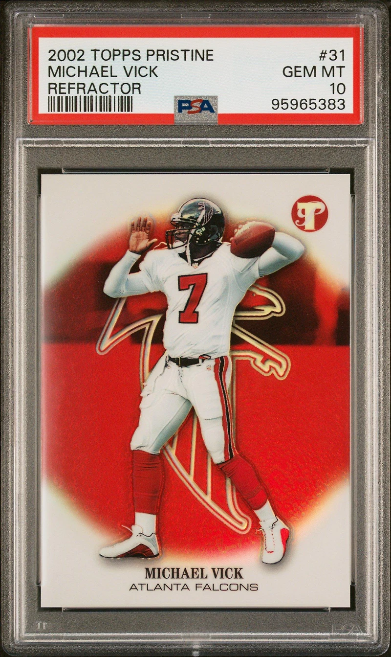 2002 Topps Pristine 31 Michael Vick Refractor PSA 10