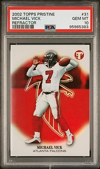 2002 Topps Pristine 31 Michael Vick Refractor PSA 10