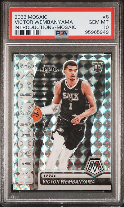 2023 Panini Mosaic Introductions 8 Victor Wembanyama Mosaic PSA 10