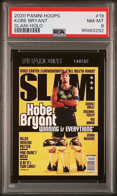 2020 Panini Hoops Slam 19 Kobe Bryant Holo PSA 8