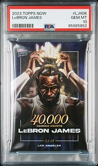 2023 Topps Now Lj40k Lebron James PSA 10