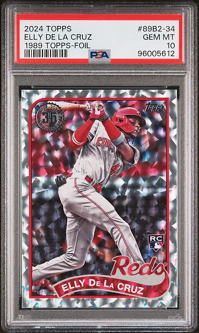 2024 Topps 1989 Topps Baseball 89b2-34 Elly De La Cruz Series 2-foil PSA 10