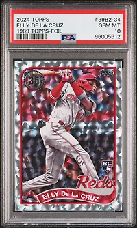 2024 Topps 1989 Topps Baseball 89b2-34 Elly De La Cruz Series 2-foil PSA 10