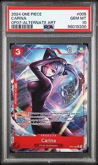 2024 One Piece 500 Years In The Future 005 Carina Alternate Art PSA 10