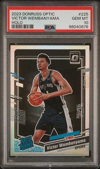 2023 Panini Donruss Optic 225 Victor Wembanyama Holo PSA 10