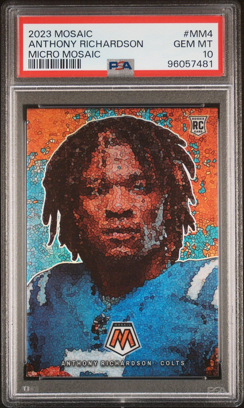 2023 Panini Mosaic Micro Mosaic Mm4 Anthony Richardson PSA 10