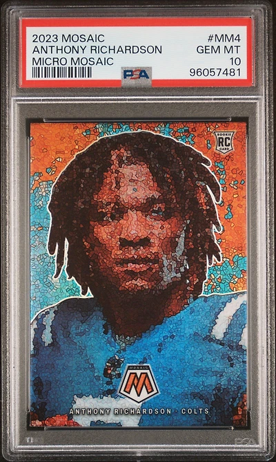 2023 Panini Mosaic Micro Mosaic Mm4 Anthony Richardson PSA 10