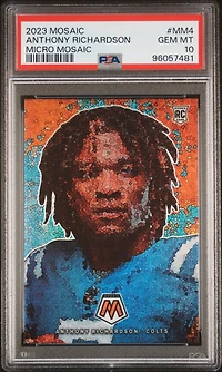 2023 Panini Mosaic Micro Mosaic Mm4 Anthony Richardson PSA 10