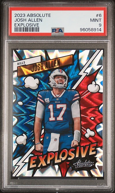 2023 Panini Absolute Explosive 6 Josh Allen PSA 9