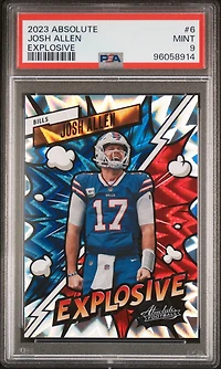 2023 Panini Absolute Explosive 6 Josh Allen PSA 9