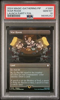 2024 Magic The Gathering Fallout 1068 War Room Launch Party-foil PSA 10