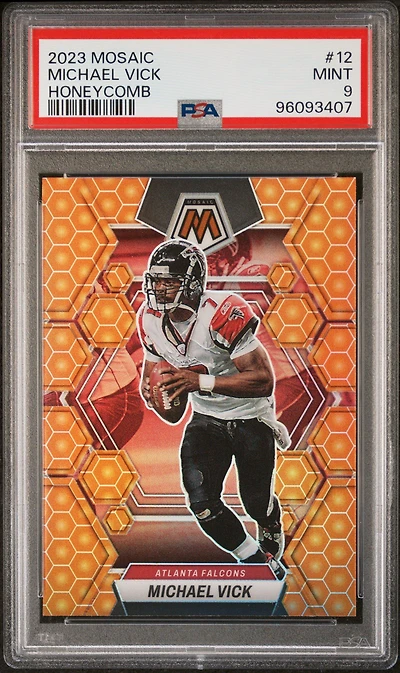 2023 Panini Mosaic 12 Michael Vick Honeycomb PSA 9