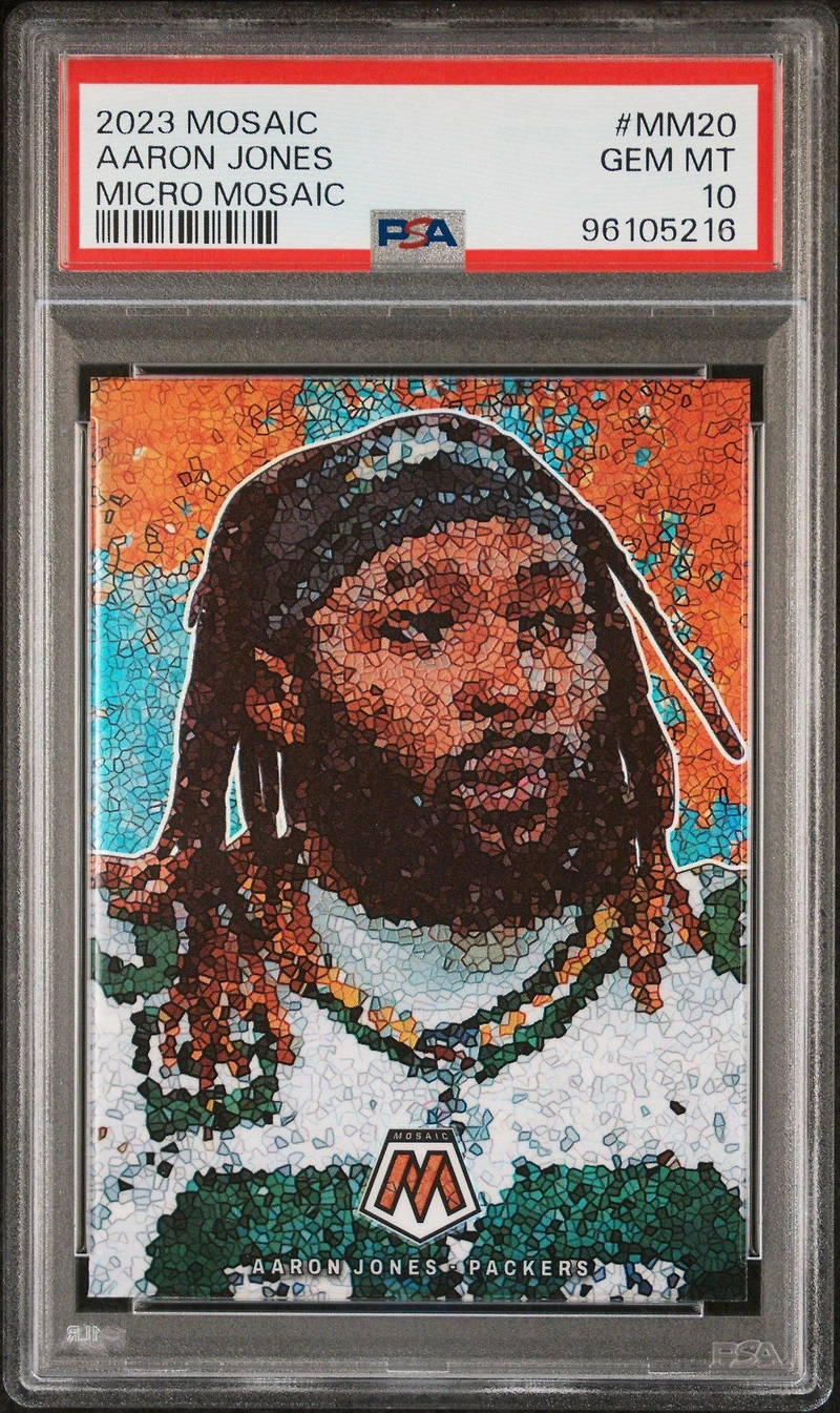 2023 Panini Mosaic Micro Mosaic Mm20 Aaron Jones PSA 10