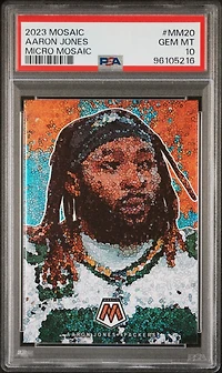 2023 Panini Mosaic Micro Mosaic Mm20 Aaron Jones PSA 10