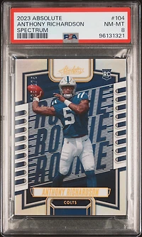 2023 Panini Absolute 104 Anthony Richardson Spectrum PSA 8