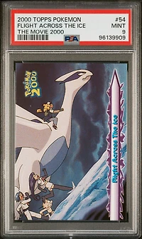 2000 Topps Pokemon The Movie 2000 54 Flight Across The Ice PSA 9