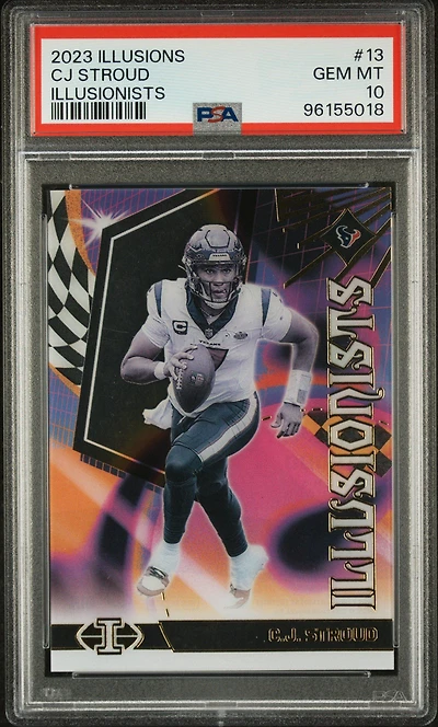 2023 Panini Illusions Illusionists 13 Cj Stroud PSA 10