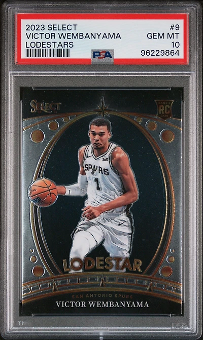 2023 Panini Select Lodestars 9 Victor Wembanyama PSA 10