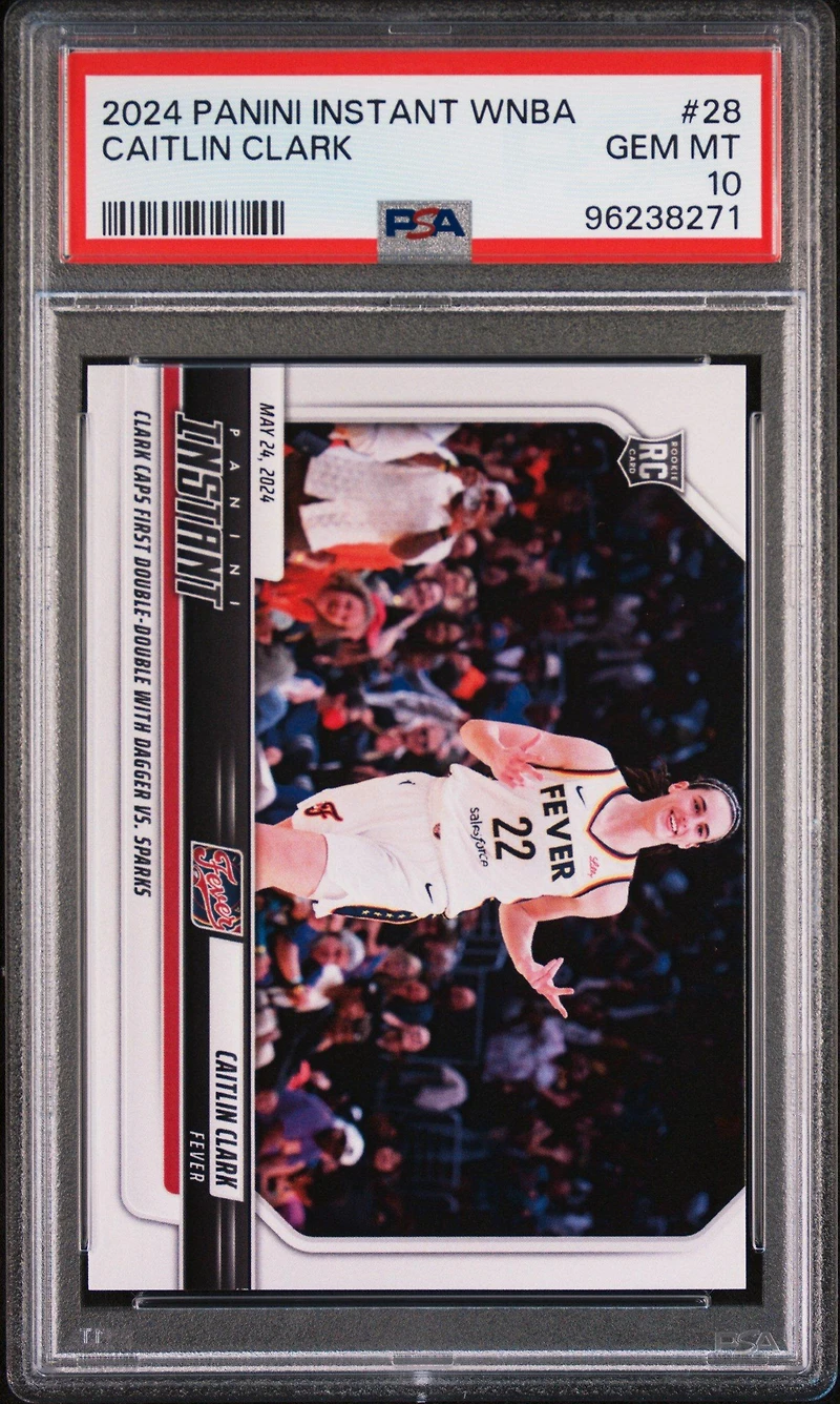 2024 Panini Instant Wnba 28 Caitlin Clark PSA 10