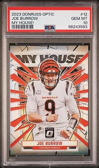 2023 Panini Donruss Optic My House! 12 Joe Burrow PSA 10