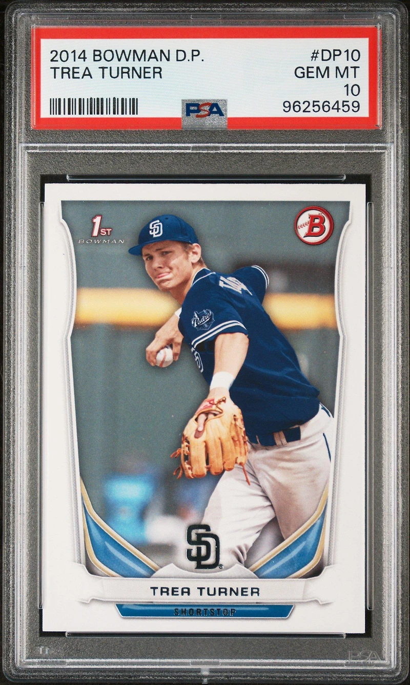 2014 Bowman Draft Picks Dp10 Trea Turner PSA 10