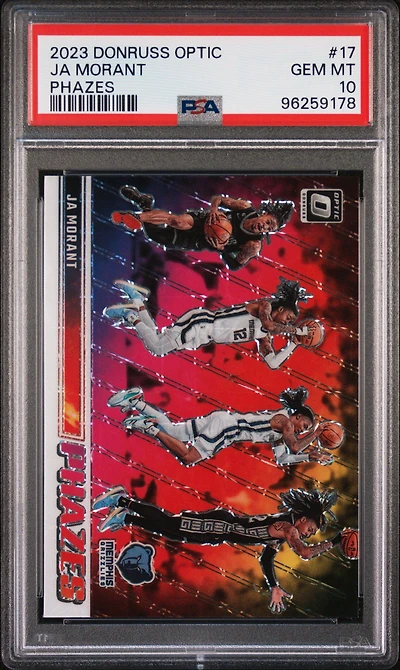 2023 Panini Donruss Optic Phazes 17 Ja Morant PSA 10