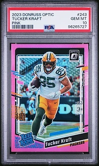 2023 Panini Donruss Optic 243 Tucker Kraft Pink PSA 10