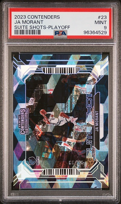 2023 Panini Contenders Suite Shots 23 Ja Morant Playoff PSA 9