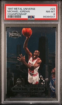 1997 Metal Universe Championship 23 Michael Jordan PSA 8