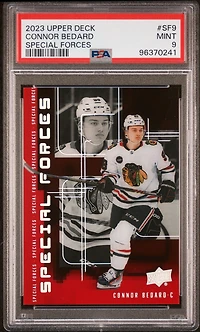 2023 Upper Deck Extended Series Special Forces Sf9 Connor Bedard PSA 9