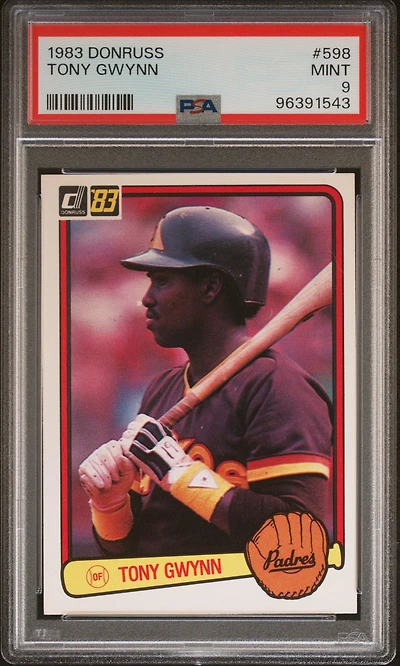 1983 Donruss 598 Tony Gwynn PSA 9