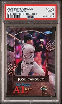 2000 Topps Chrome All-topps At20 Jose Canseco All-topps-refractor PSA 9