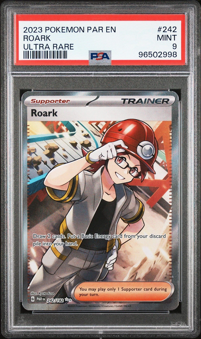 2023 Pokemon Par En-paradox Rift 242 Roark Ultra Rare PSA 9
