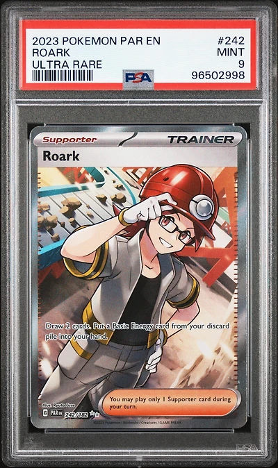 2023 Pokemon Par En-paradox Rift 242 Roark Ultra Rare PSA 9
