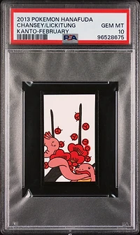 2013 Pokemon Hanafuda Kanto  Chansey\lickitung February PSA 10