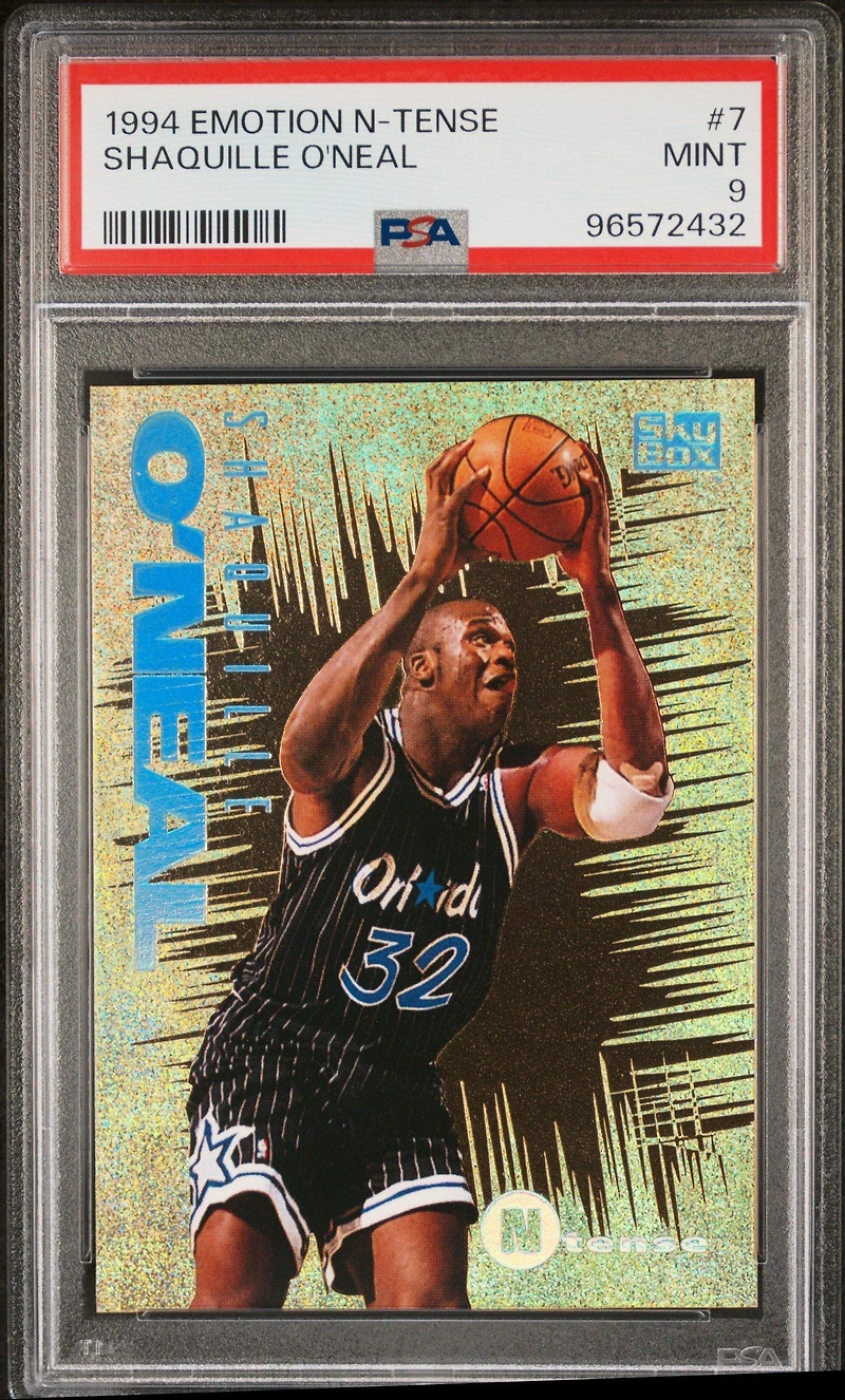 1994 E-motion N-tense 7 Shaquille O'neal PSA 9