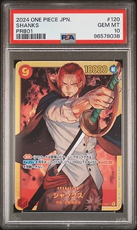 2024 One Piece Japanese Premium Booster -one Piece Card The Best- 120 Shanks PSA 10