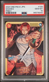 2024 One Piece Japanese Premium Booster -one Piece Card The Best- 120 Shanks PSA 10
