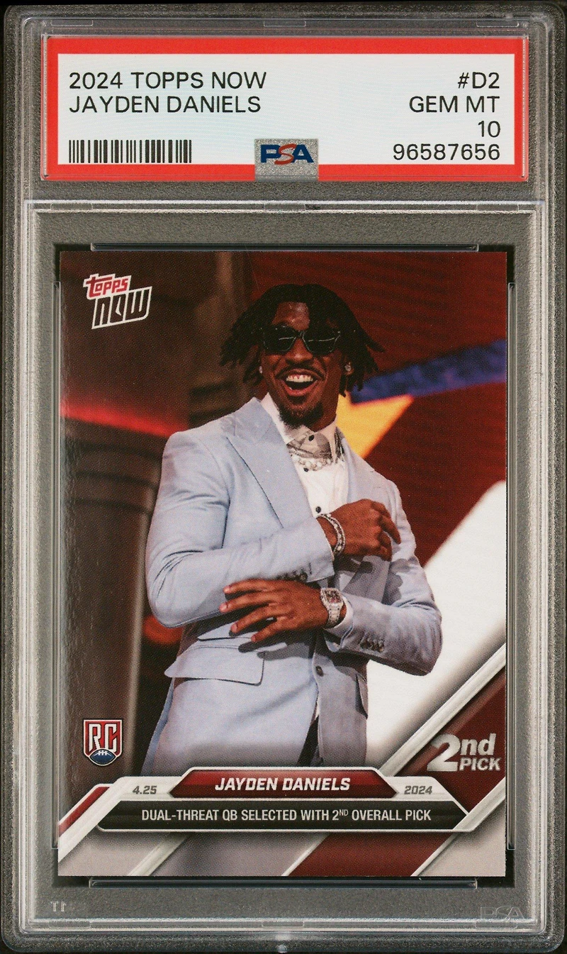 2024 Topps Now D2 Jayden Daniels PSA 10