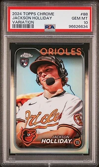 2024 Topps Chrome 88 Jackson Holliday Variation PSA 10