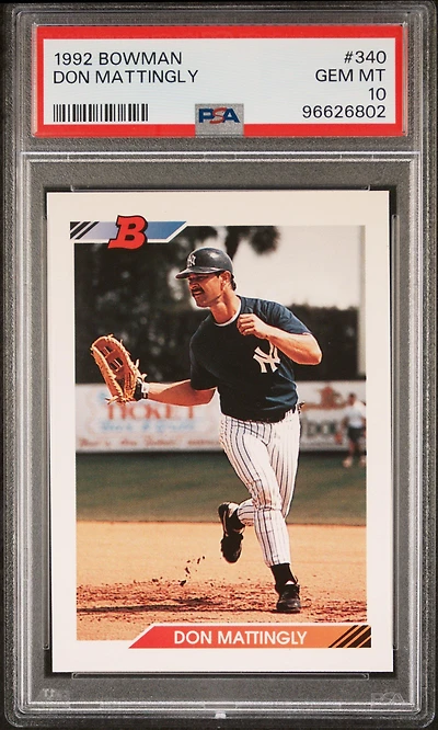 1992 Bowman 340 Don Mattingly PSA 10
